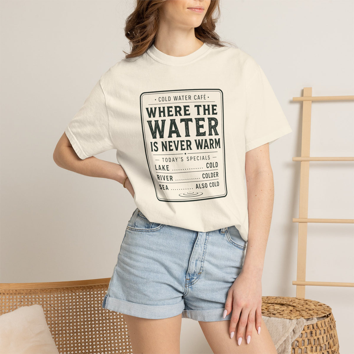 Cold Water Cafe Menu T-shirt
