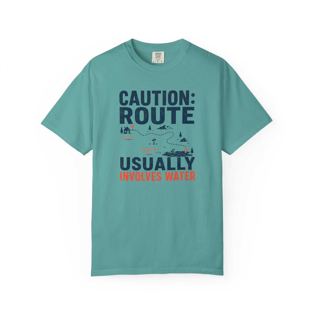 Route Usually Involves Water T-shirt
