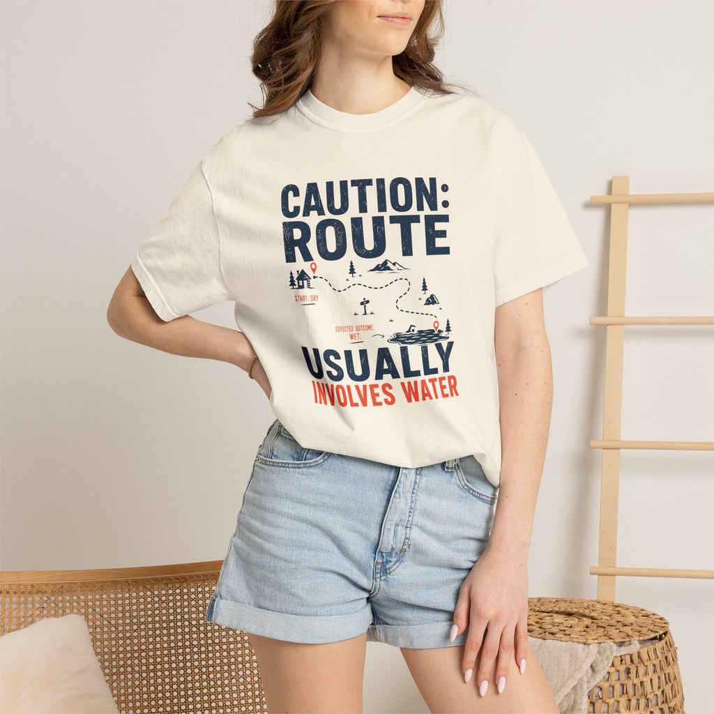 Route Usually Involves Water T-shirt
