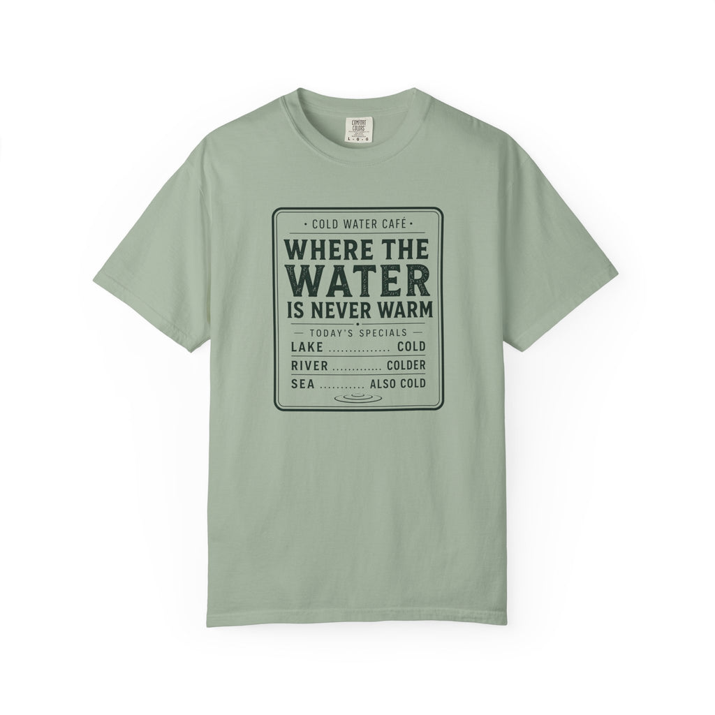 Cold Water Cafe Menu T-shirt