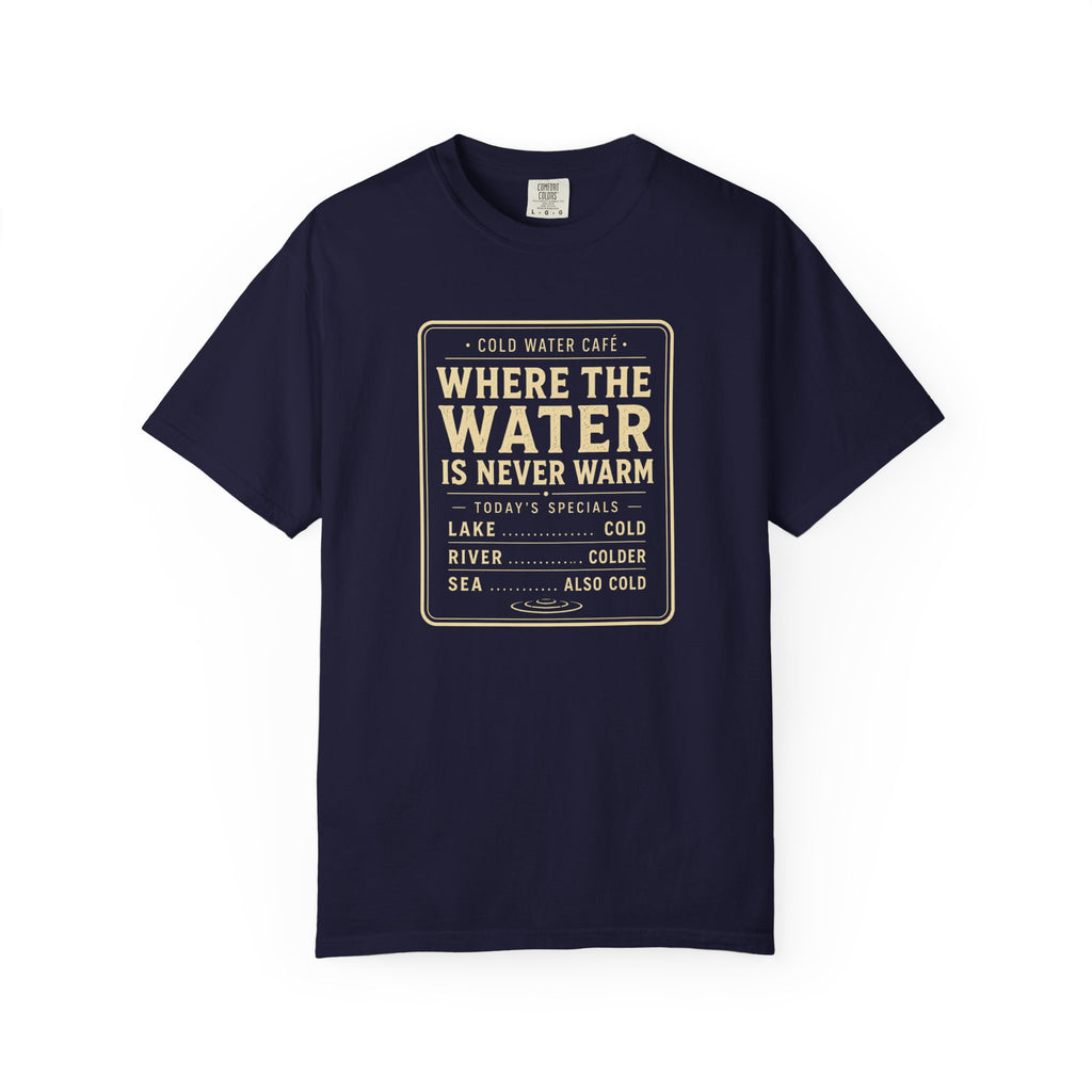 Cold Water Cafe Menu T-shirt