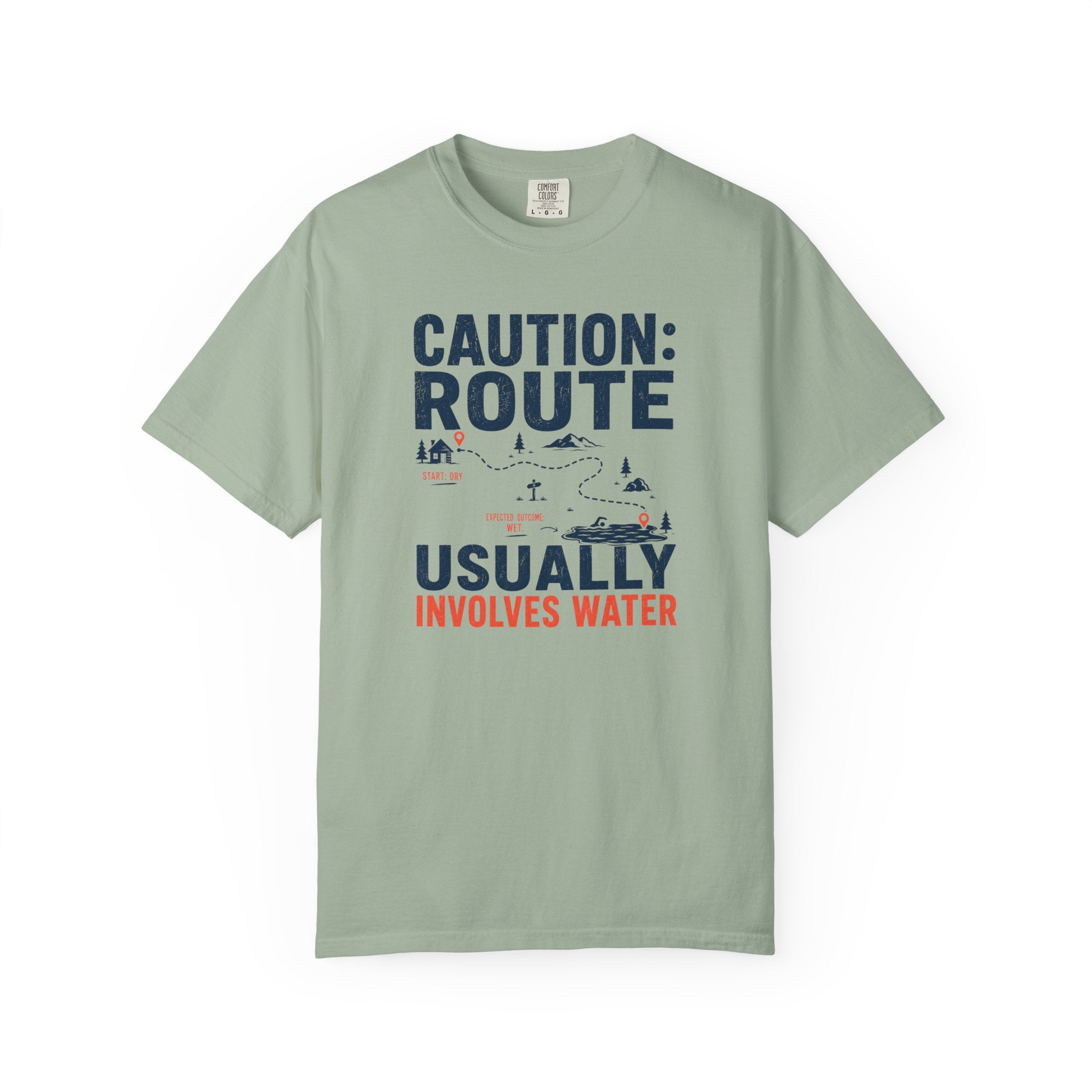 Route Usually Involves Water T-shirt