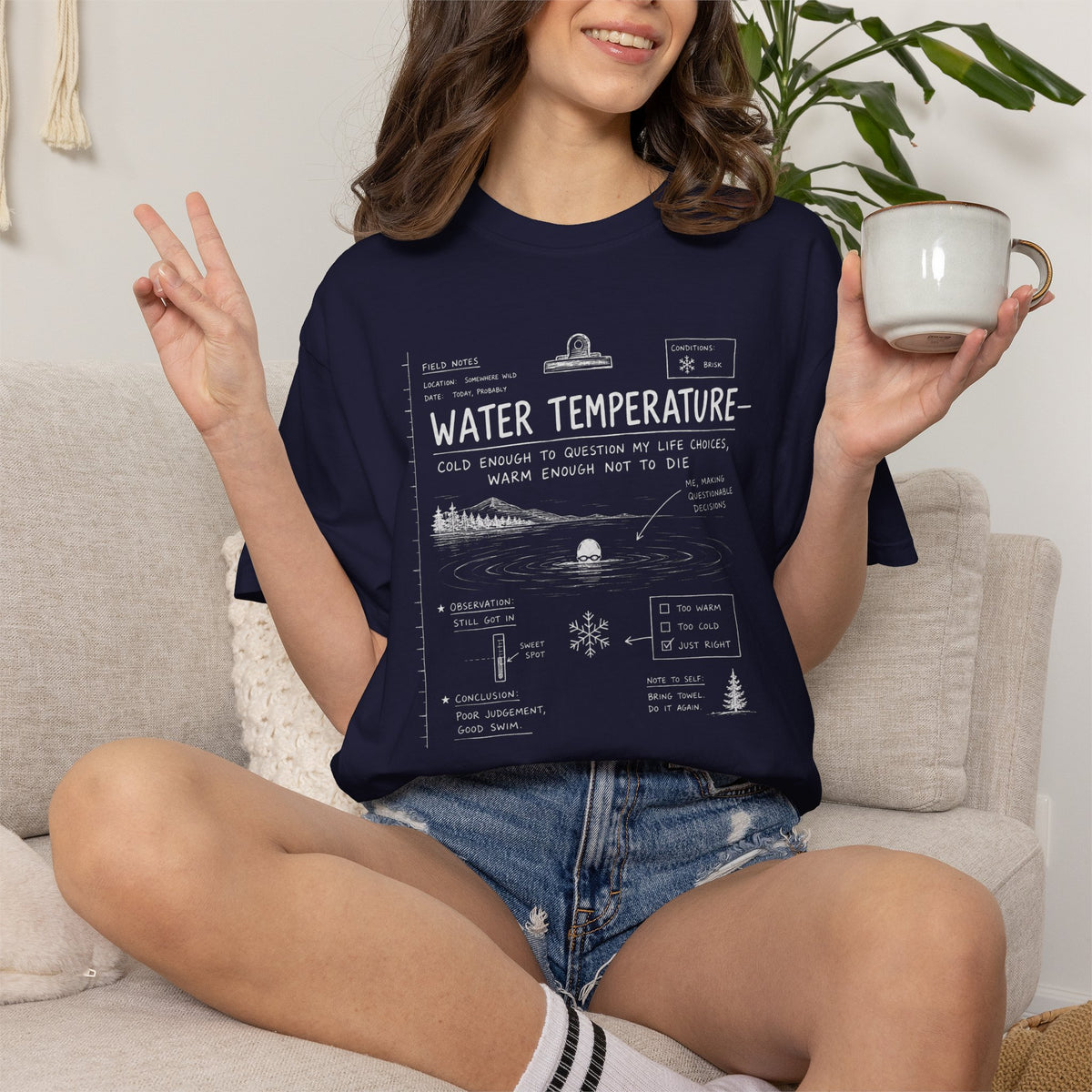 Wild Swimming Field Notes T-shirt