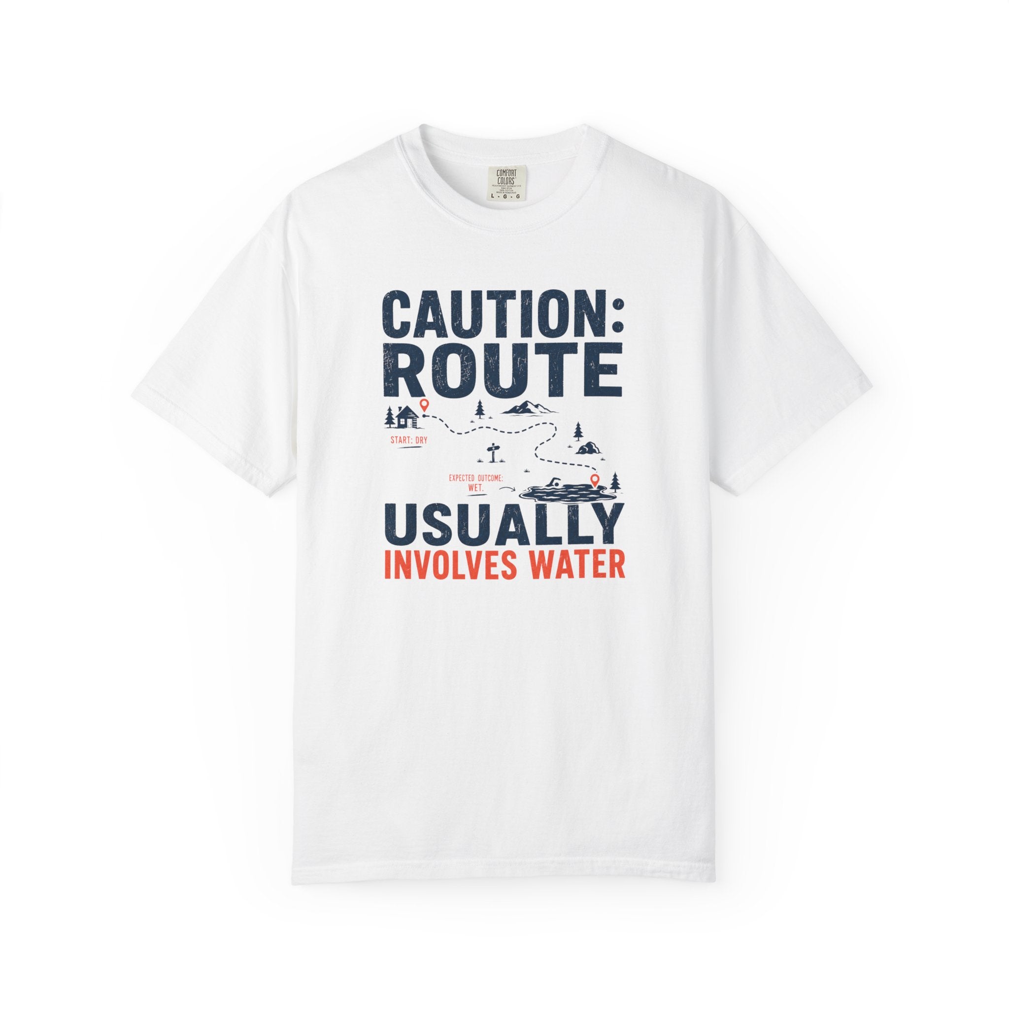 Route Usually Involves Water T-shirt