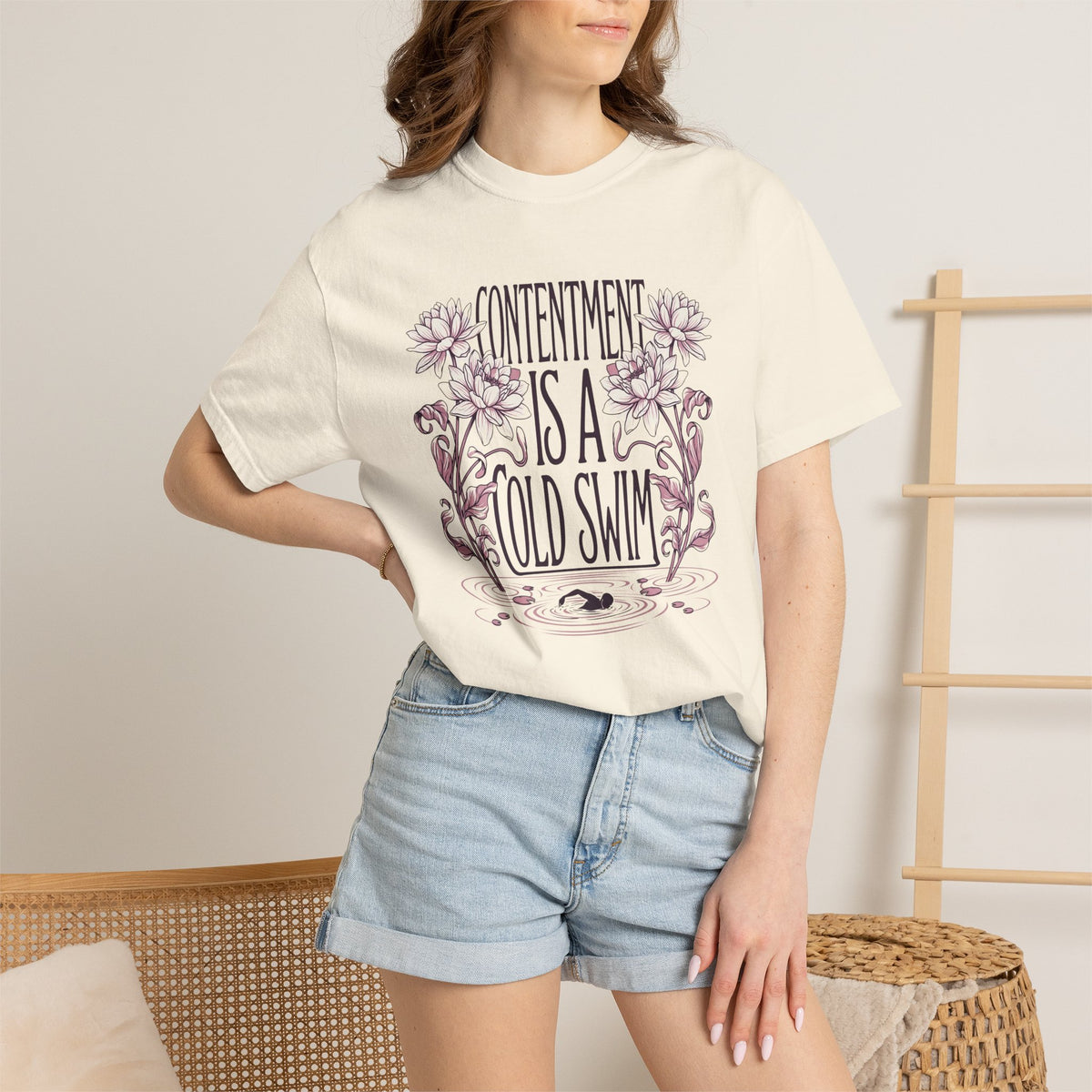Contentment is a Cold Swim T-shirt