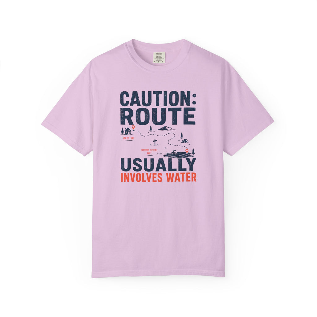 Route Usually Involves Water T-shirt
