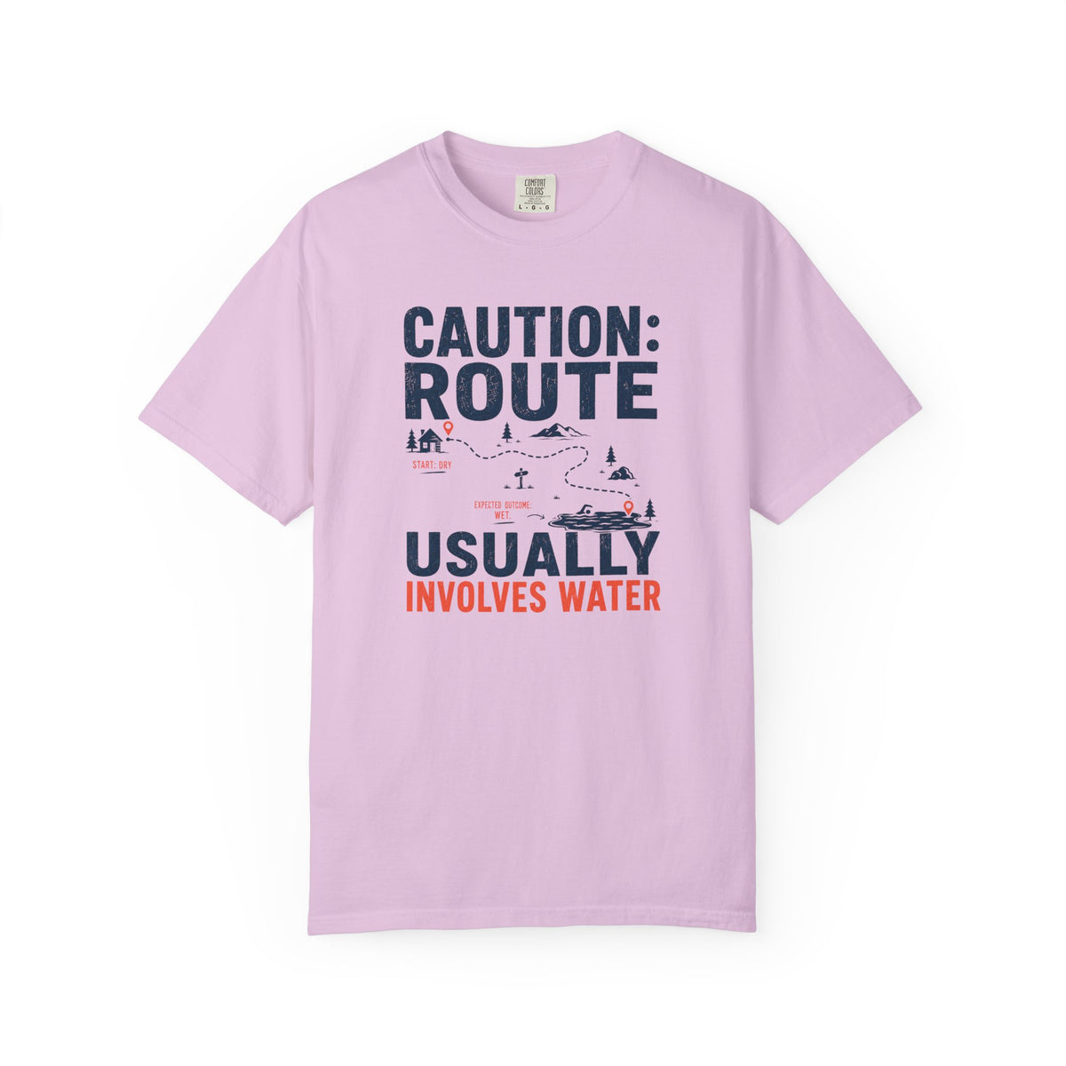 Route Usually Involves Water T-shirt