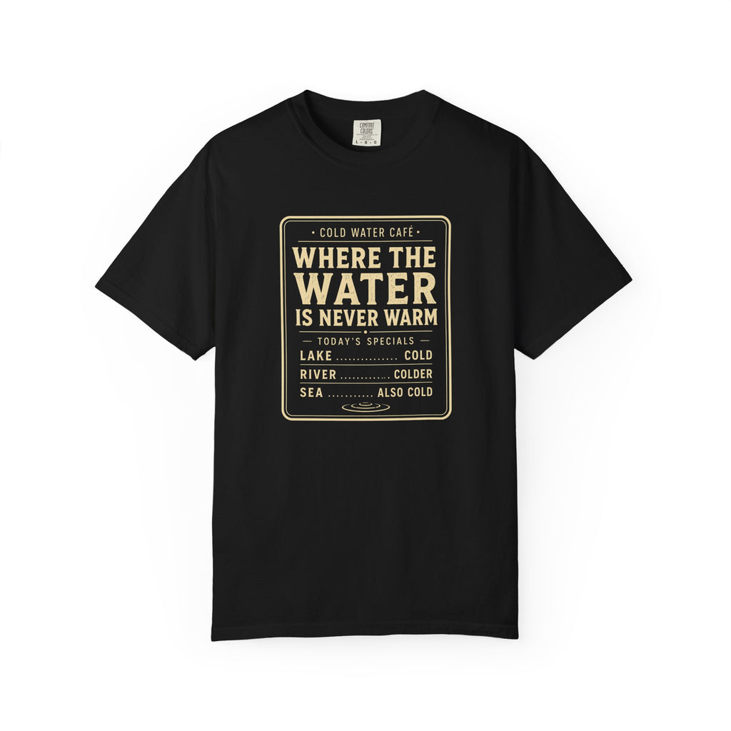 Cold Water Cafe Menu T-shirt