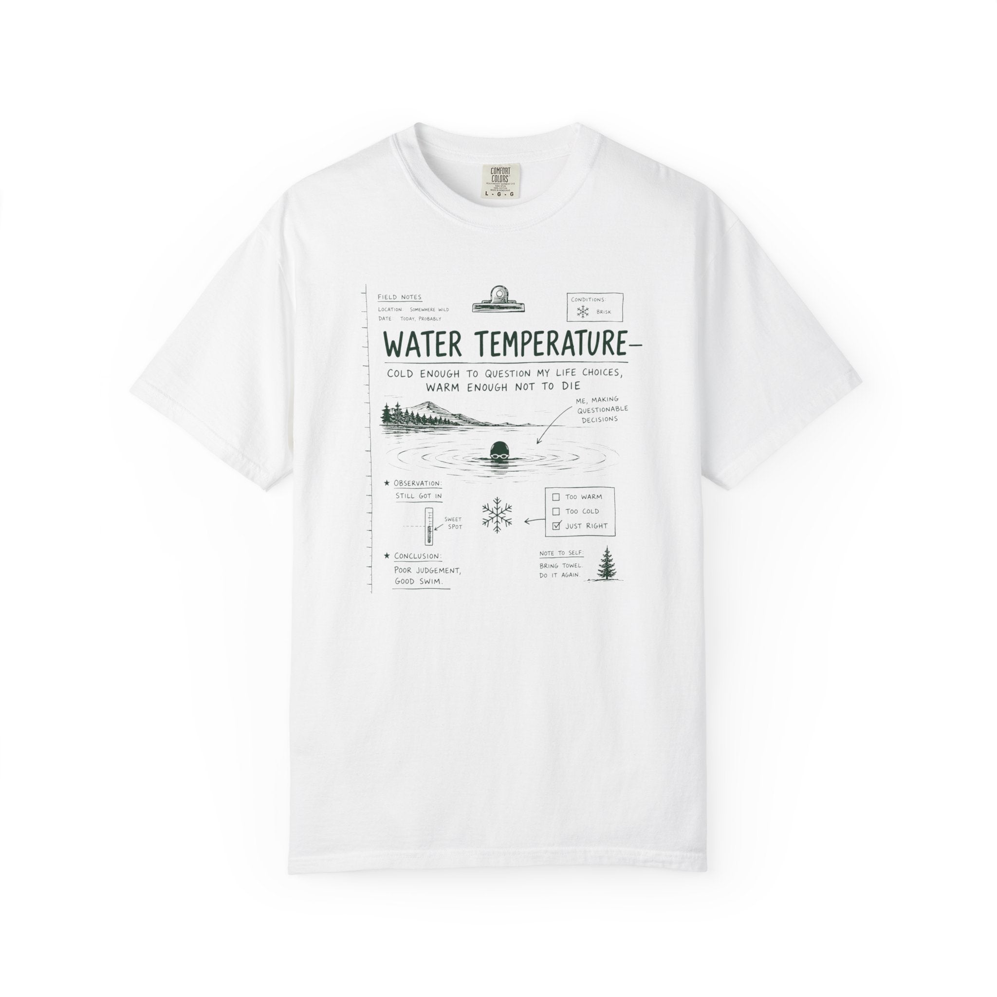 Wild Swimming Field Notes T-shirt