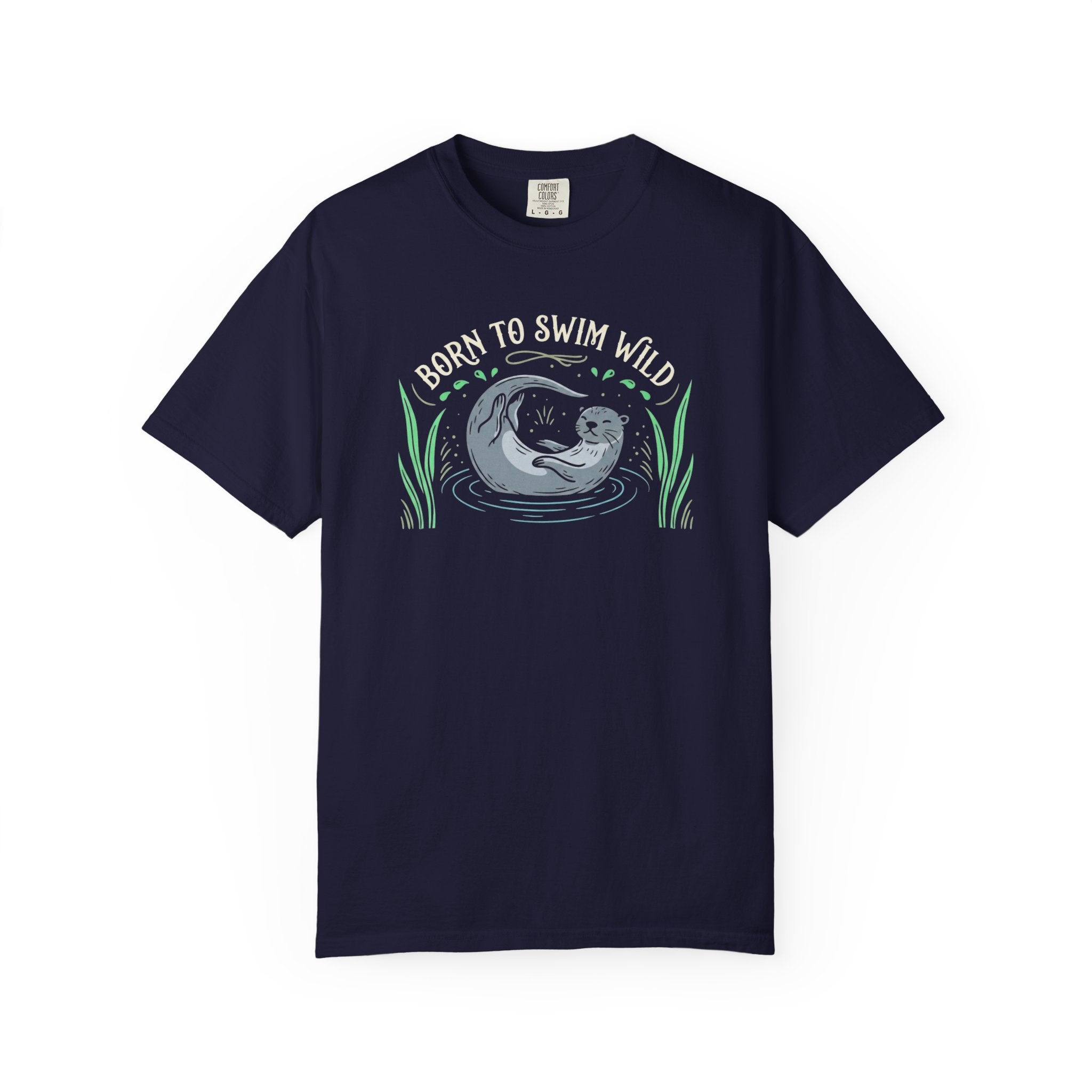 Otter Born to Swim Wild T-shirt