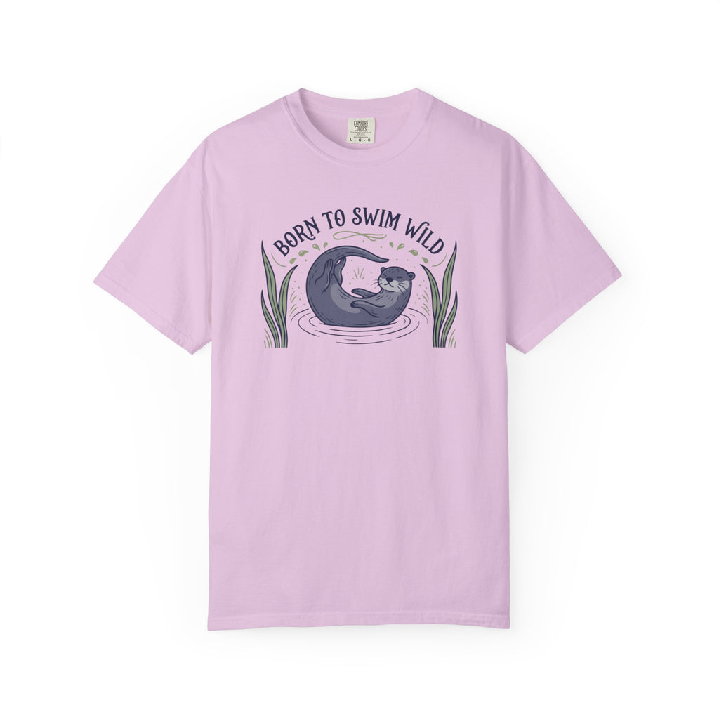 Otter Born to Swim Wild T-shirt
