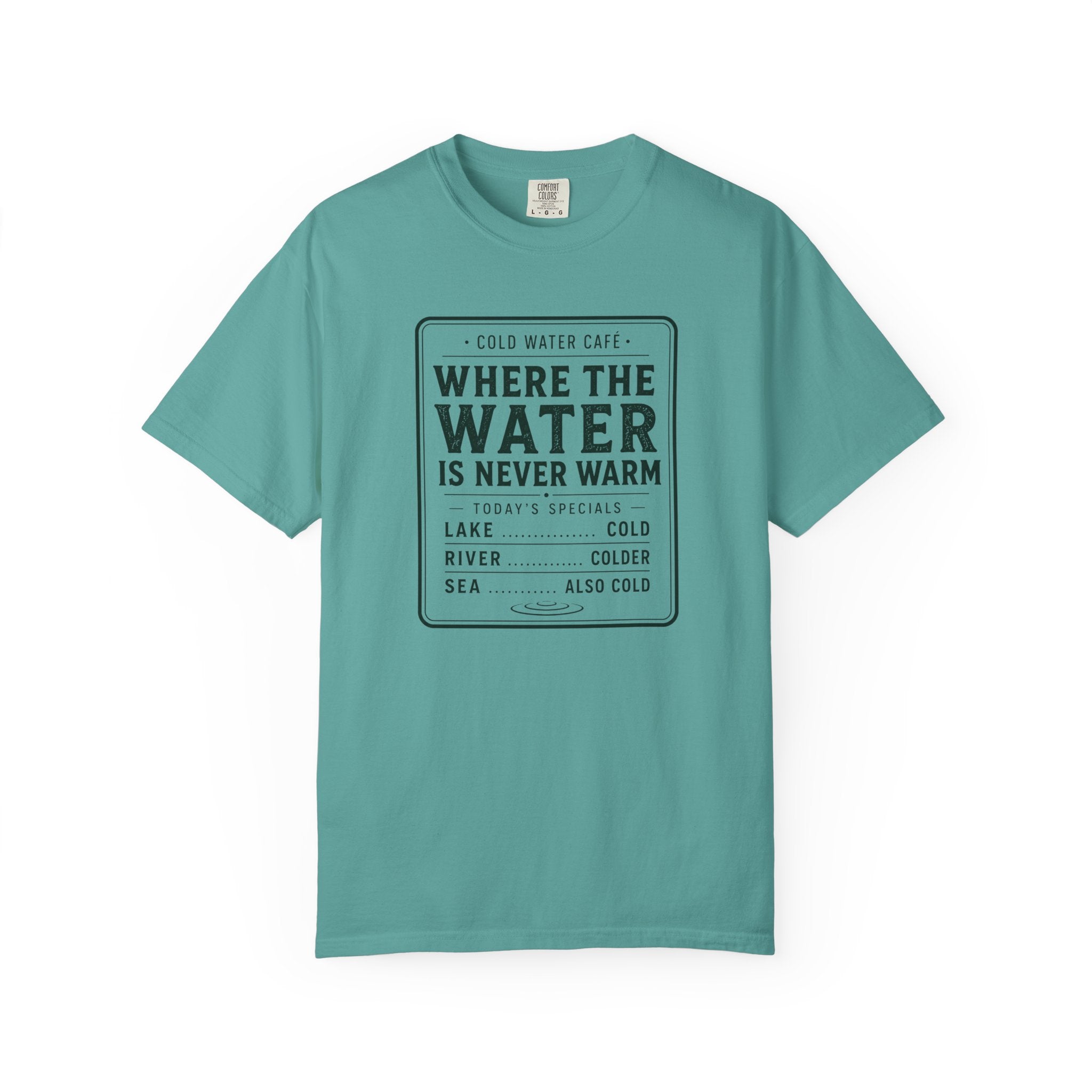 Cold Water Cafe Menu T-shirt