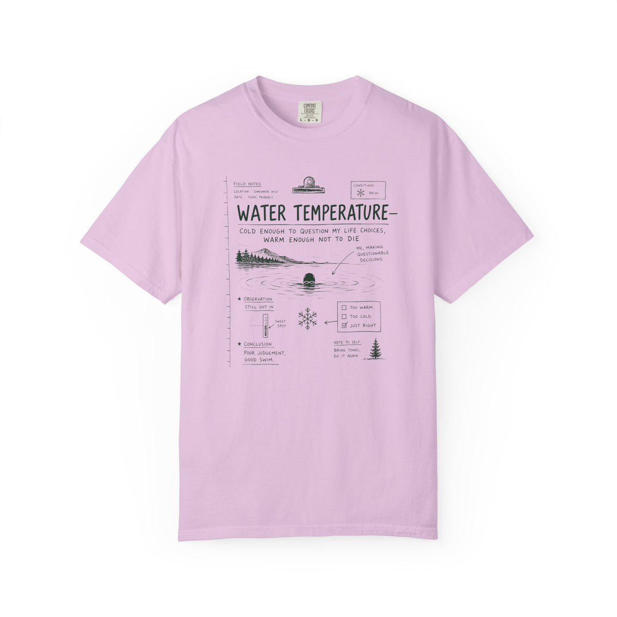 Wild Swimming Field Notes T-shirt