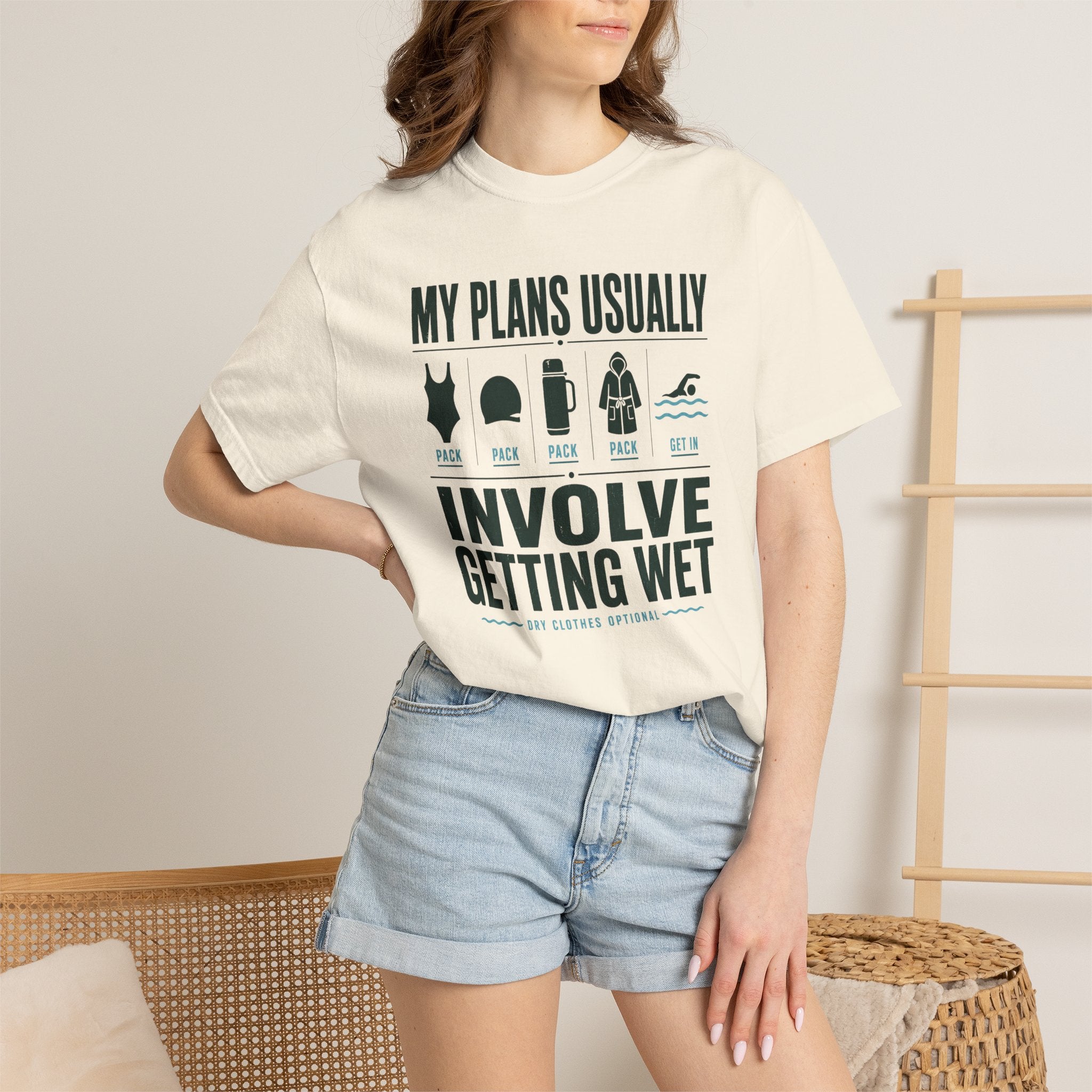 My Plans Usually Involve Getting Wet T-shirt