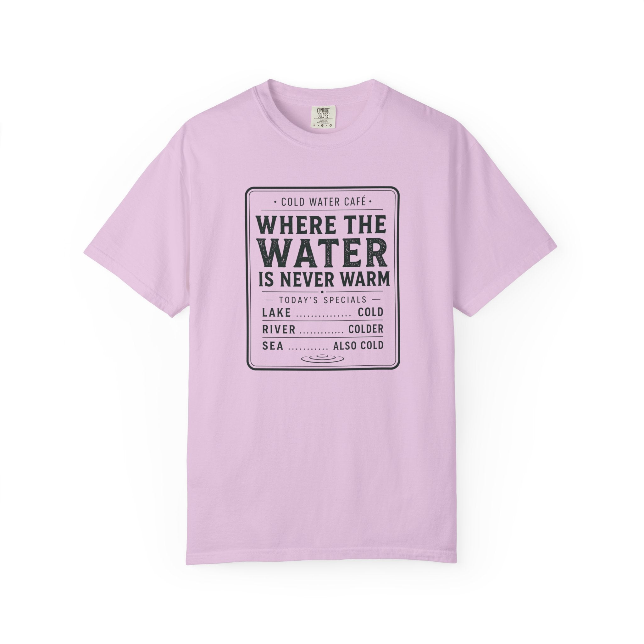 Cold Water Cafe Menu T-shirt