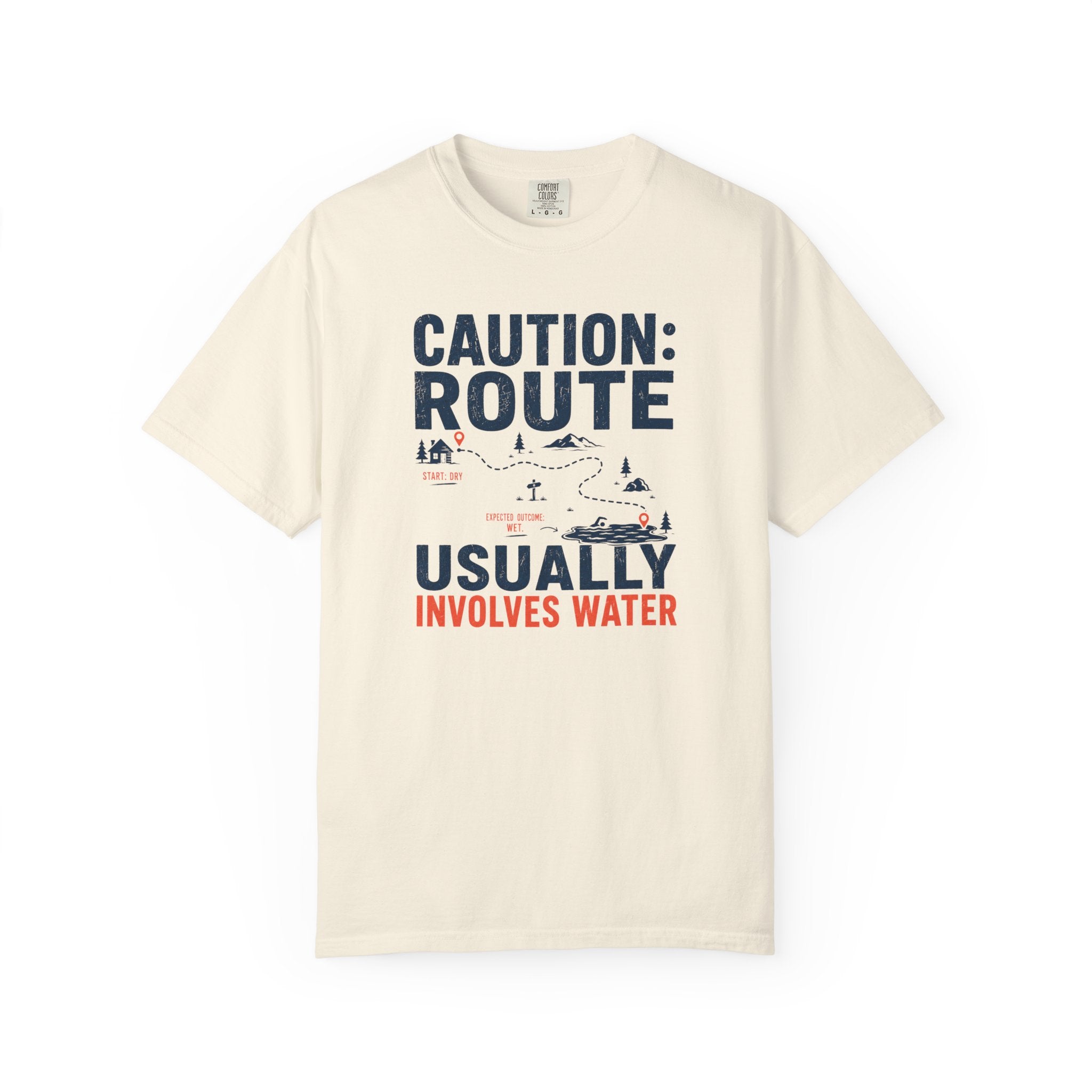 Route Usually Involves Water T-shirt